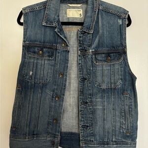 rag & bone JEAN Main Street Denim Vest Size Small
